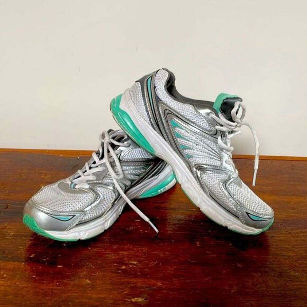 Champion Sneakers Lightweight Running Mint Green White Silver Size 10 At…